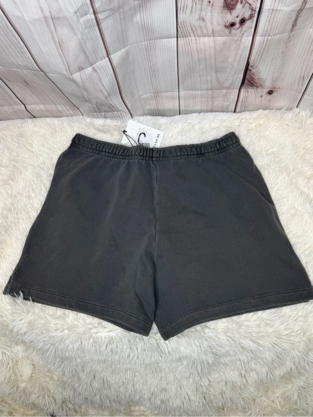 Coach garment dyed track shorts